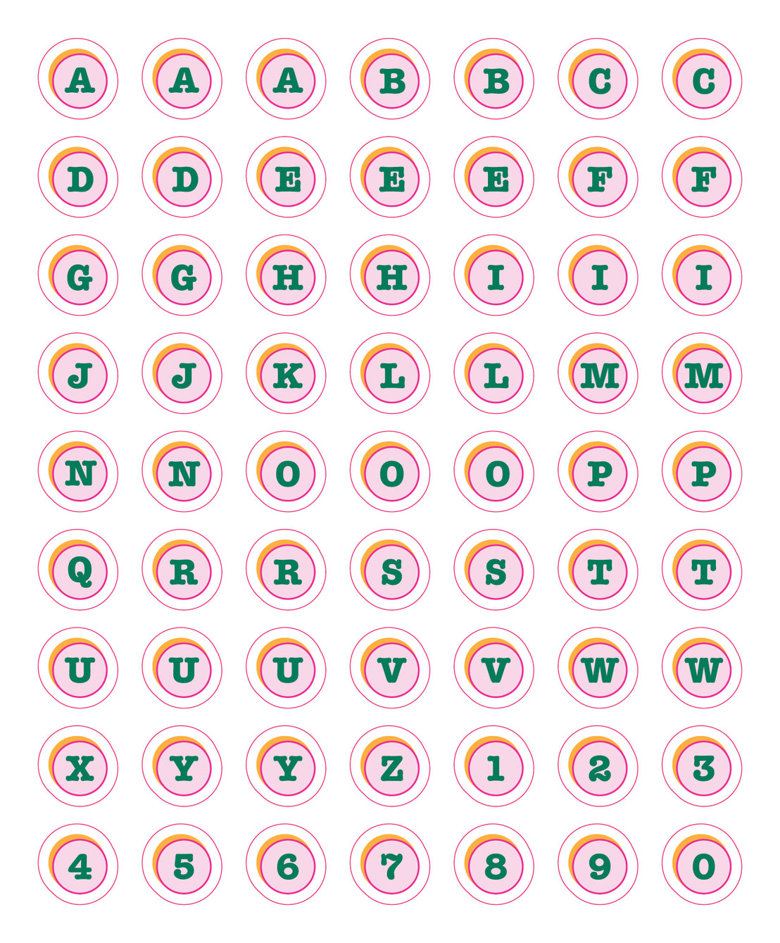 So Many Letter Stickers