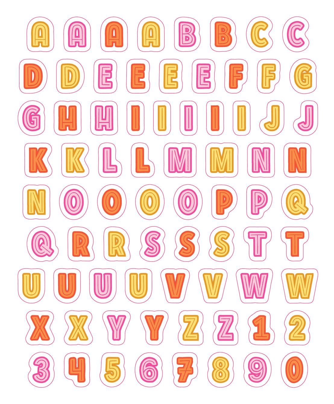 So Many Letter Stickers