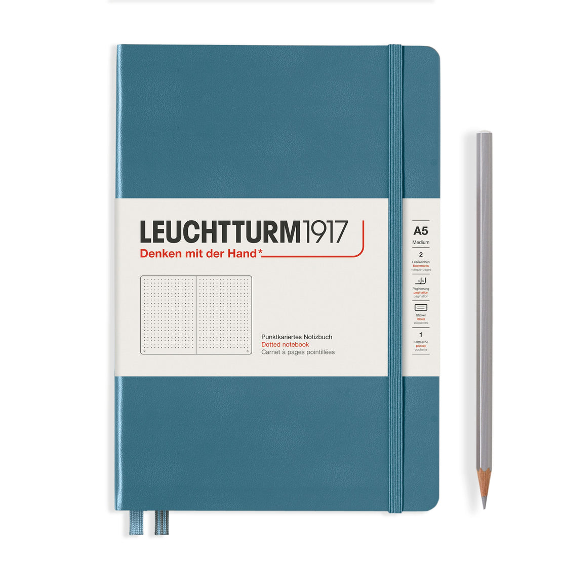 Leuchtturm1917 A5 Dotted Hardcover Notebook