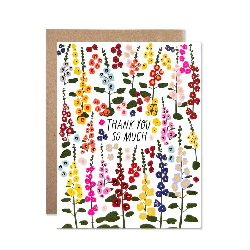 Thank You Hollyhocks Set, Hartland Cards