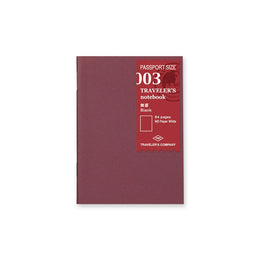 003 Passport Refill Blank, Traveler's Company